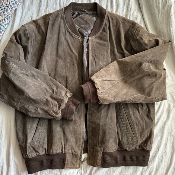 Vintage leather bomber jacket Bomber & Varsity